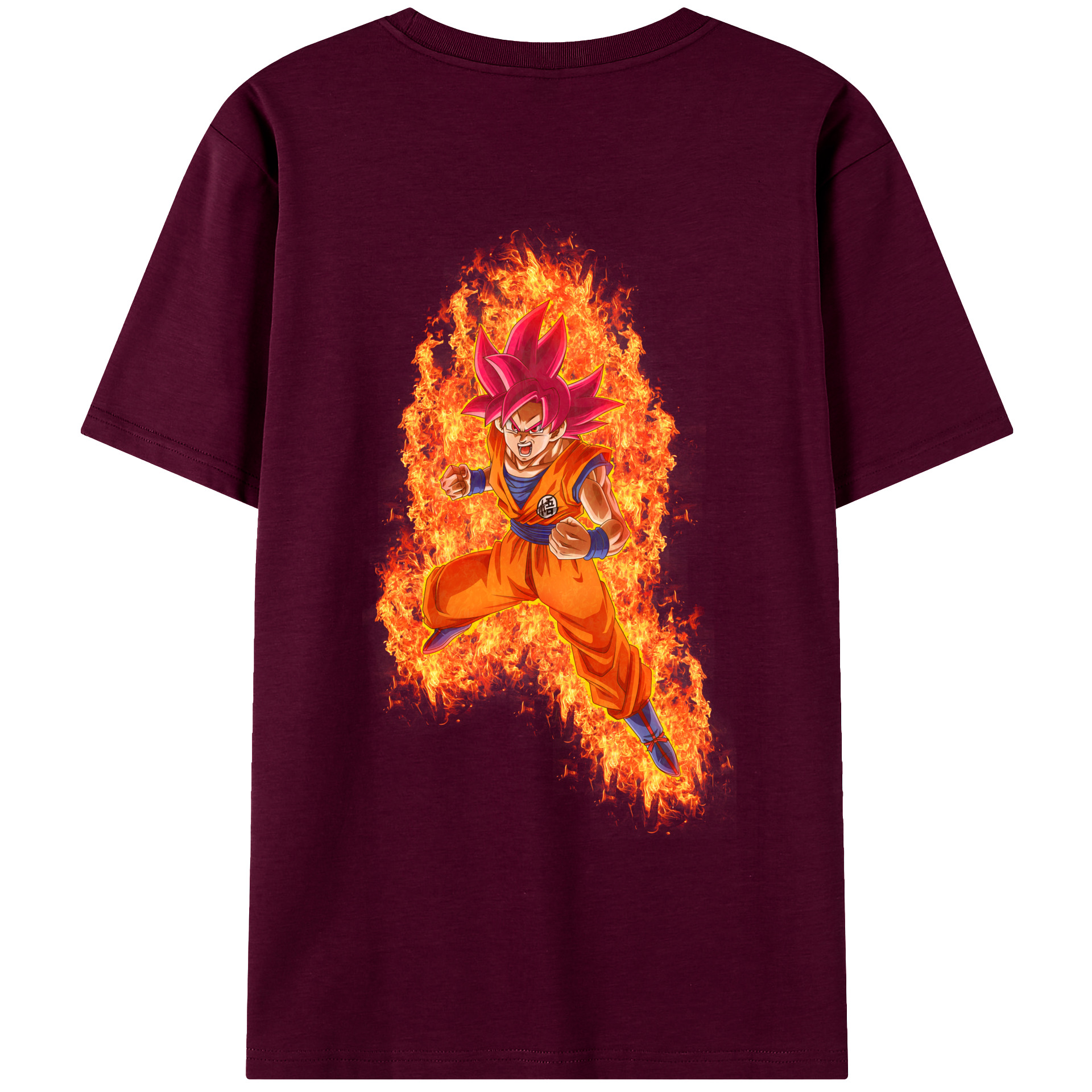 （画像用） ドラゴンボール 孫悟空（そん ごくう）Son Goku カカロット DRAGON BALL Kakarotto レディース半袖Tシャツ(バックプリント)